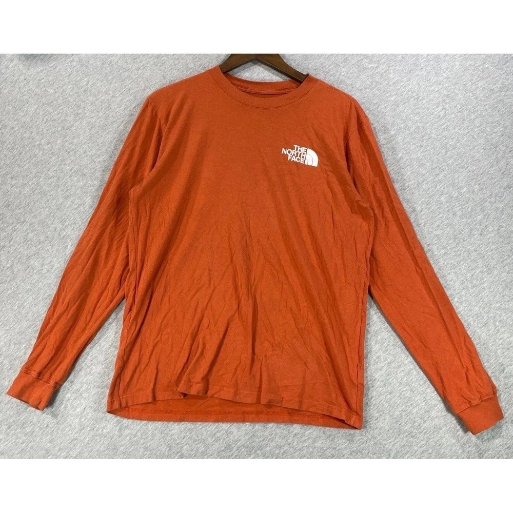 The North Face Shirt Mens Medium Burnt Orange Long Sleeve Casual Everyday Wear